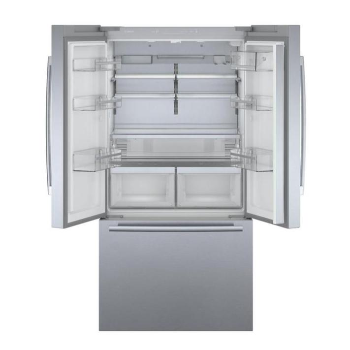 Bosch - 35.625 Inch 20.8 cu. ft French Door Refrigerator in Stainless - B36CT80SNS