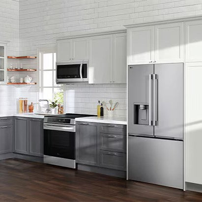 LG - 36 Inch 24 cu. ft Zero Clearance Counter Depth French Door Refrigerator in Stainless - LF24Z6530S