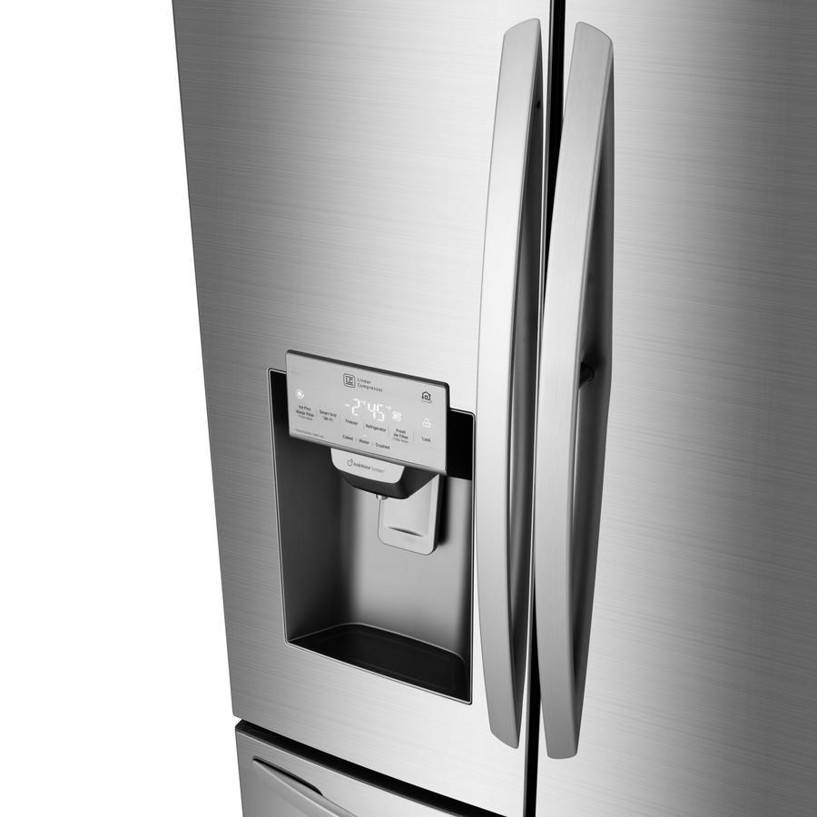 LG - 35.8 Inch 27.9 cu. ft French Door Refrigerator in Stainless - LFXS28968S