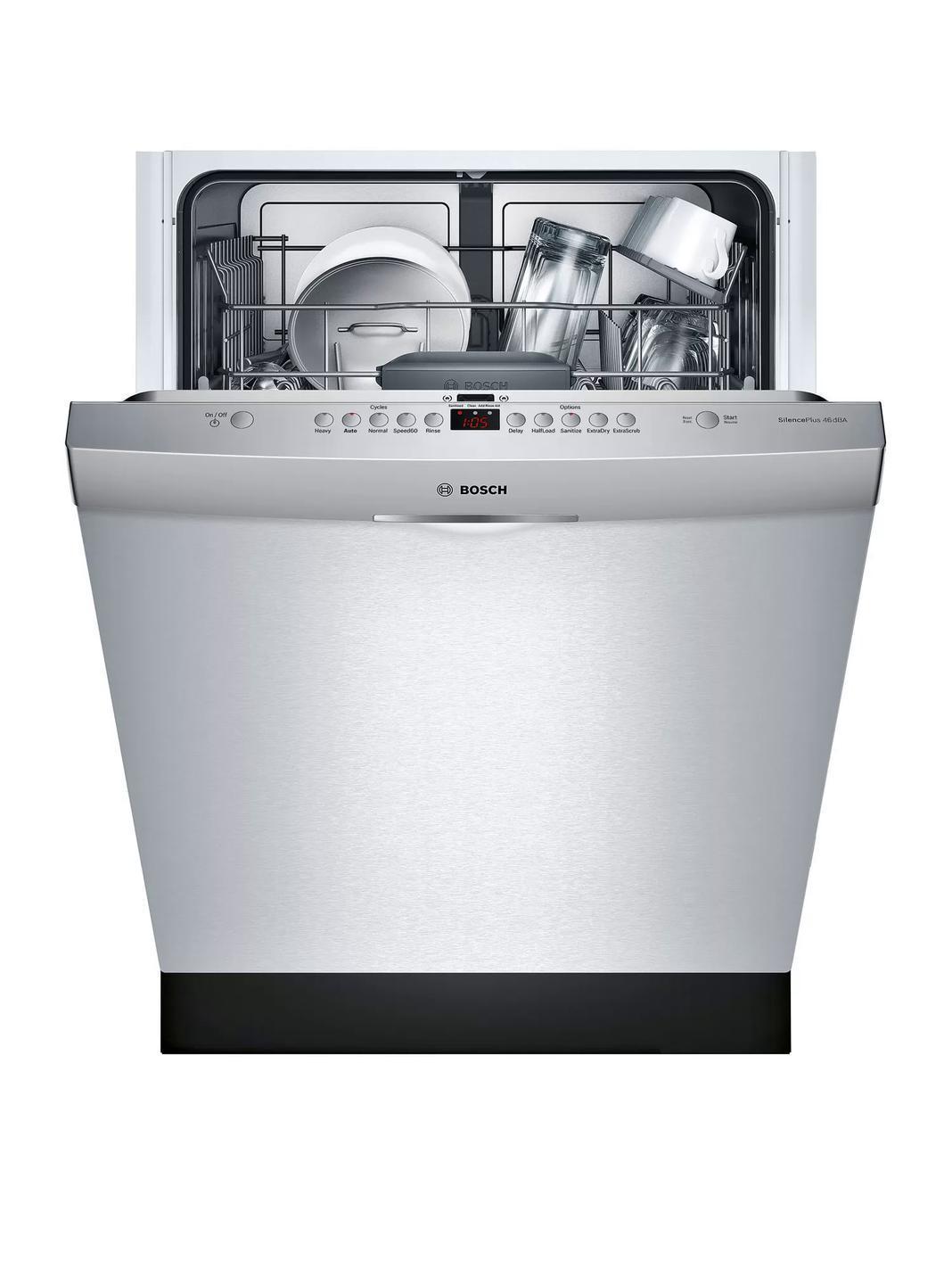 Bosch - 46 dBA Built In Dishwasher in Stainless - SHSM53B55N
