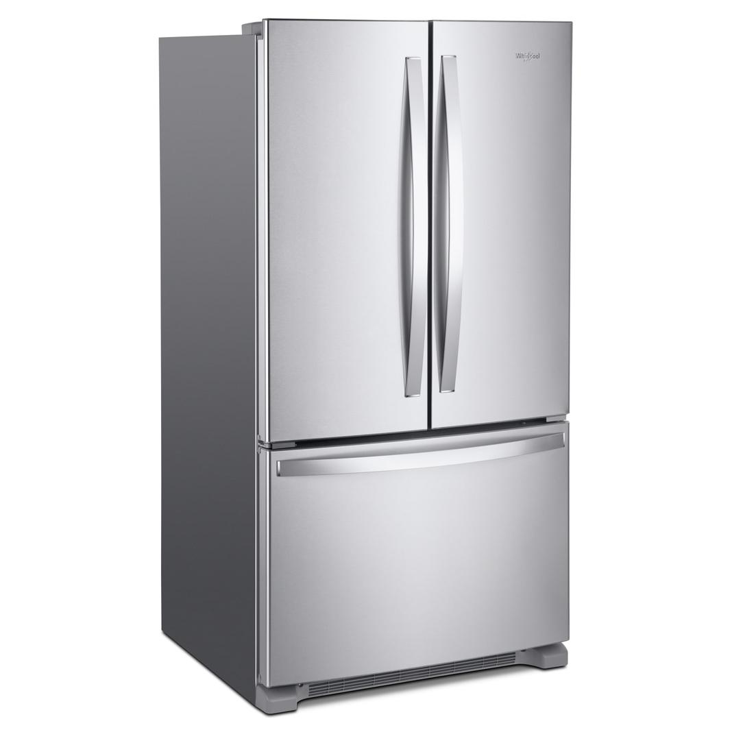 Whirlpool - 35.63 Inch 20 cu. ft French Door Refrigerator in Stainless - WRF540CWHZ