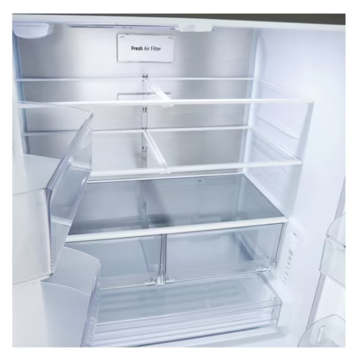 LG - 35.75 Inch 25.1 cu. ft Zero Clearance Counter Depth French Door Refrigerator in Stainless - LF25Z6211S