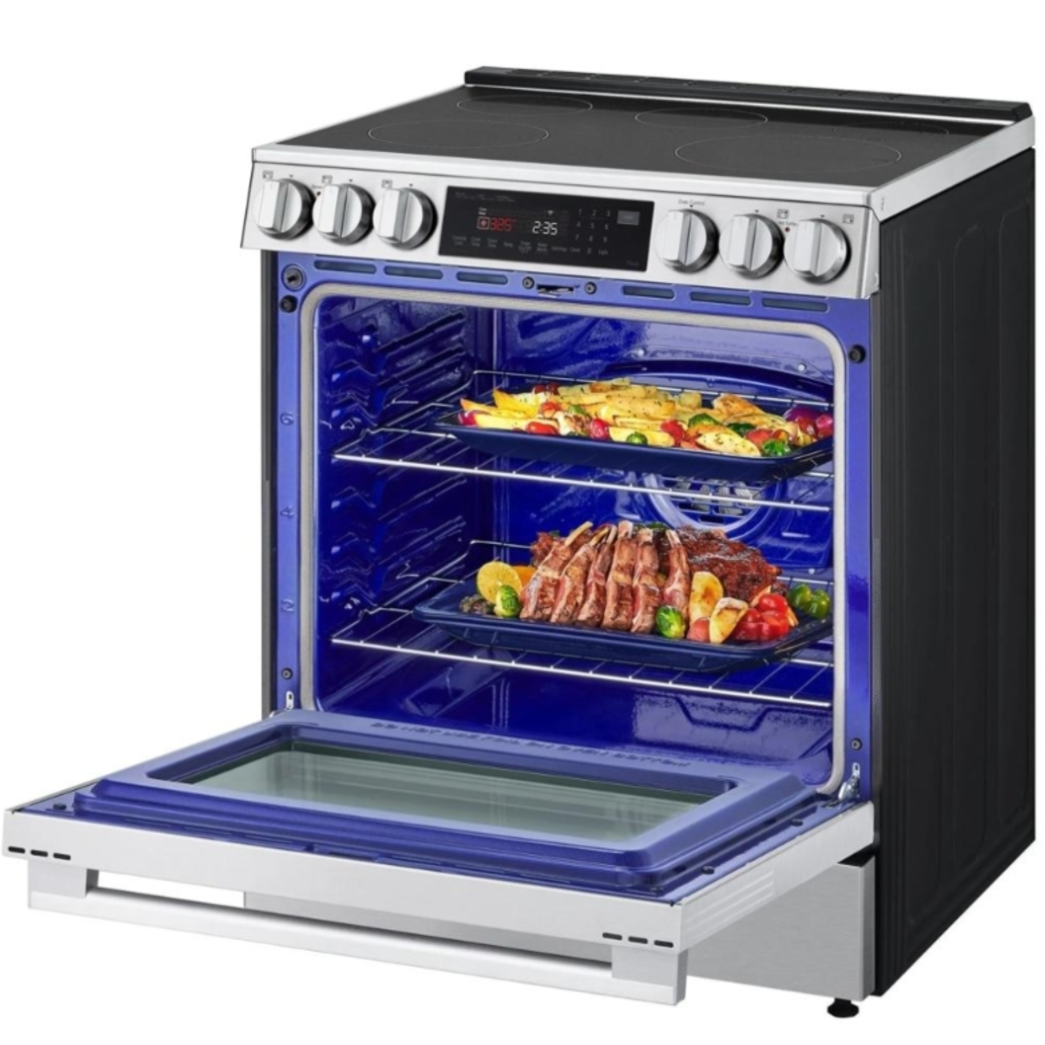 LG - 6.3 cu. ft Induction Range in Stainless - LSIL6336XE